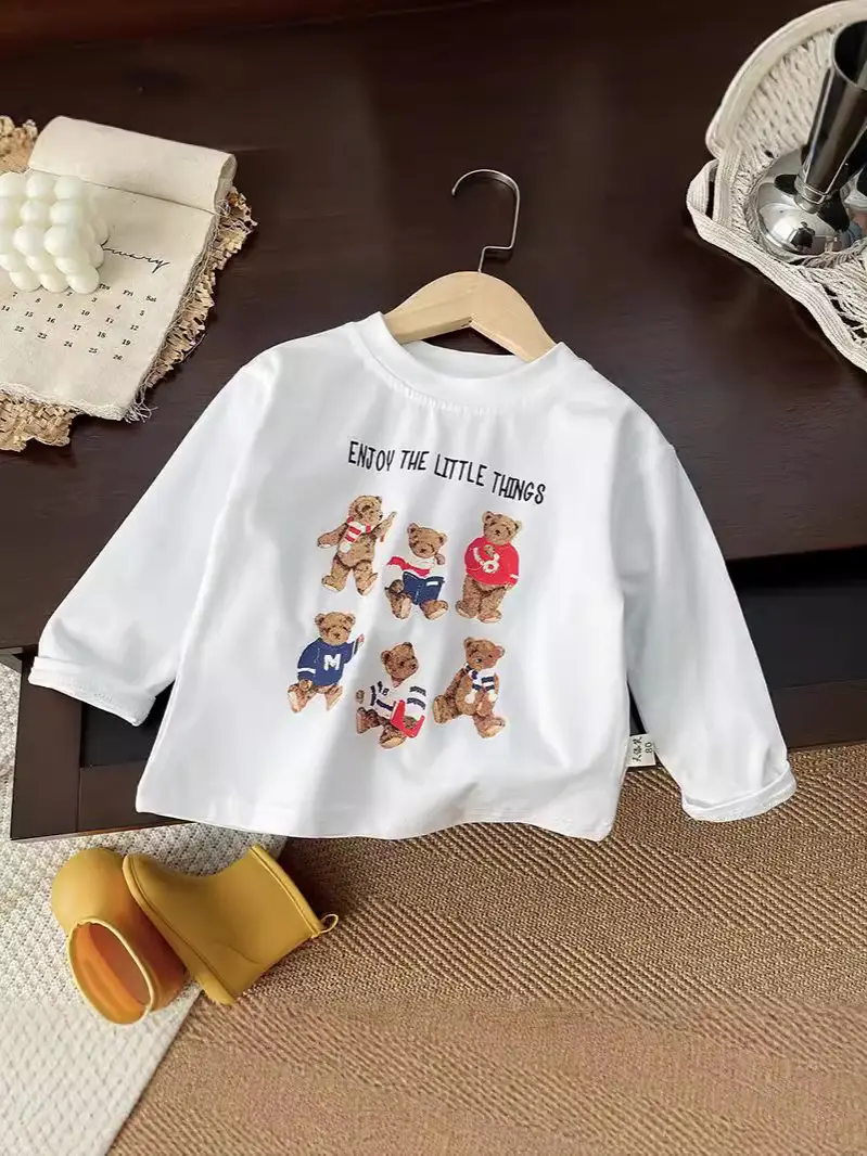 Boys Sweatshirt White Graphic Long Sleeve 2025