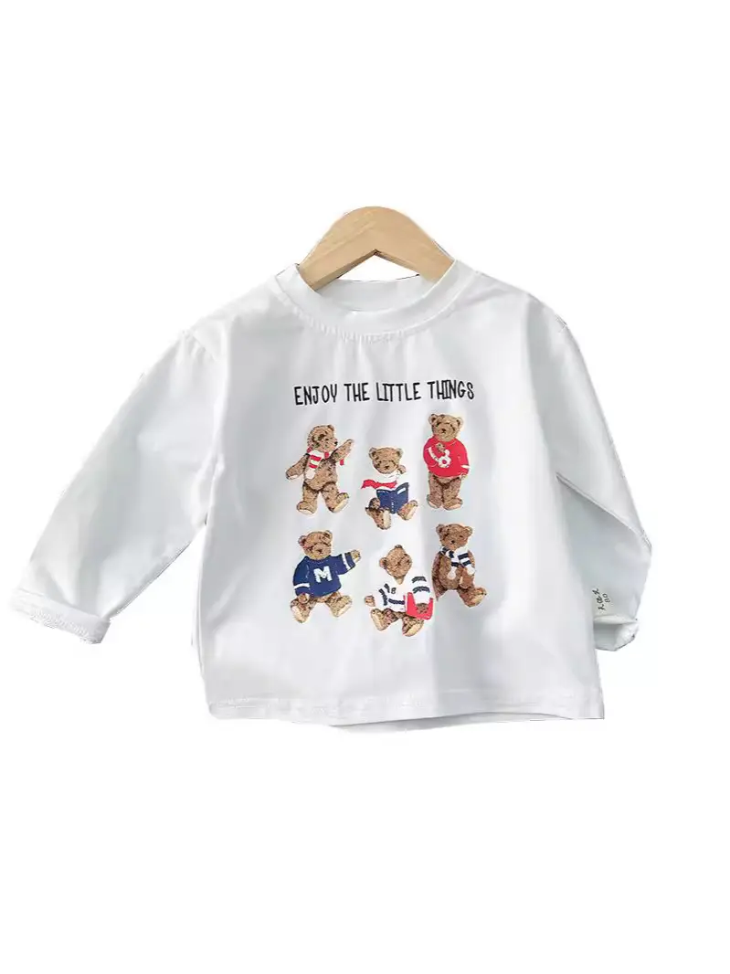 Boys Sweatshirt White Graphic Long Sleeve 2025
