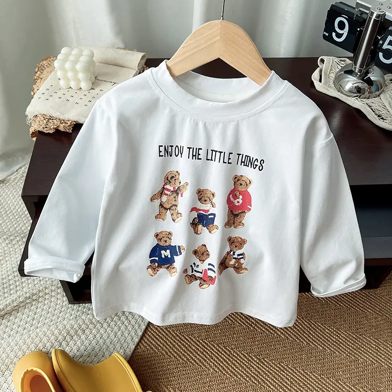 Boys Sweatshirt White Graphic Long Sleeve 2025 — feature 2