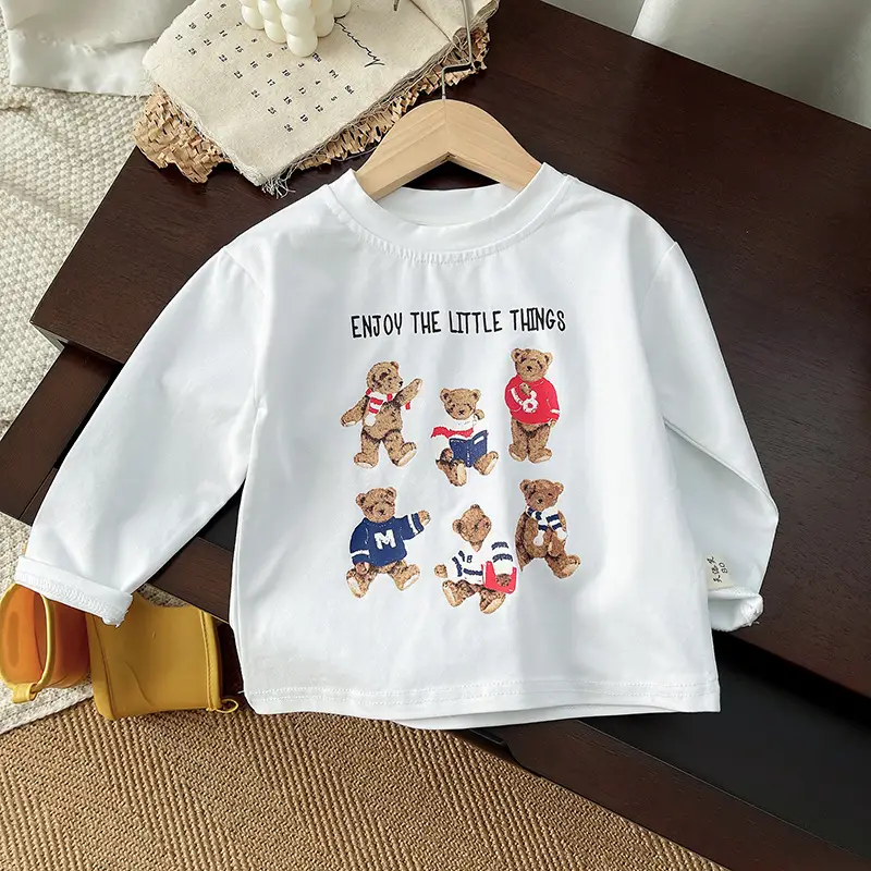 Boys Sweatshirt White Graphic Long Sleeve 2025 — feature 4
