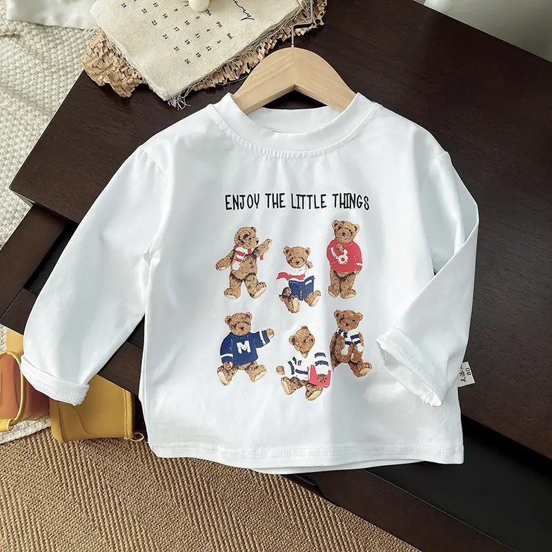 Boys Sweatshirt White Graphic Long Sleeve 2025 — feature 5