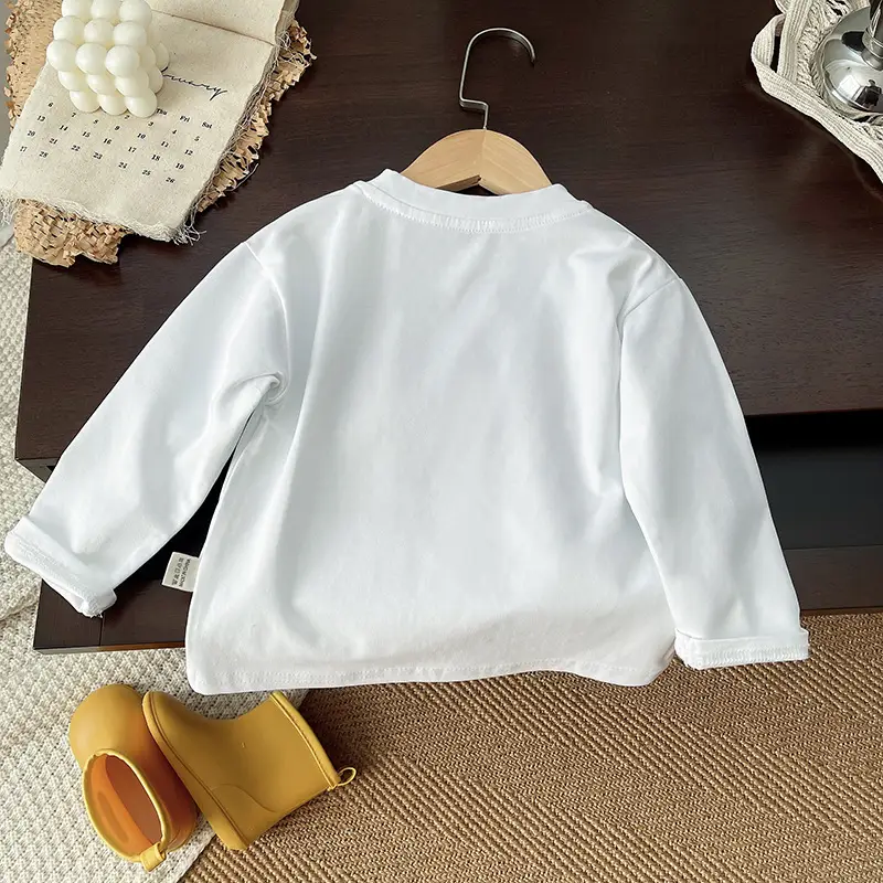 Boys Sweatshirt White Graphic Long Sleeve 2025 — feature 6