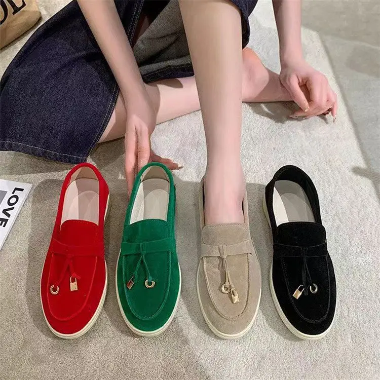 2024 Flat Lefu Bean Shoes Tassel Soft Bottom — feature 1