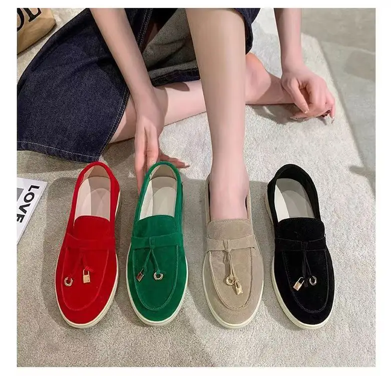 2024 Flat Lefu Bean Shoes Tassel Soft Bottom — feature 13