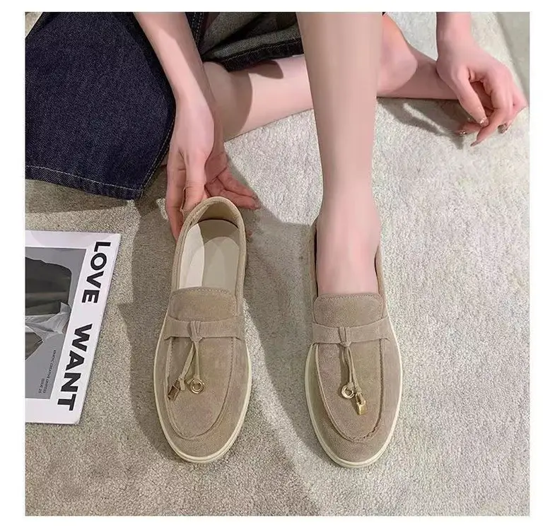 2024 Flat Lefu Bean Shoes Tassel Soft Bottom — feature 16