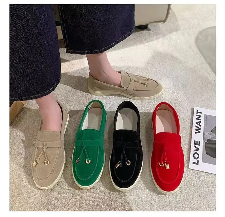 2024 Flat Lefu Bean Shoes Tassel Soft Bottom — feature 18