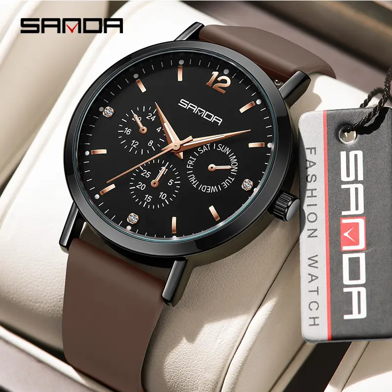 Sanda Source Korean Fashion Quartz Watch 45g Men - Image 8