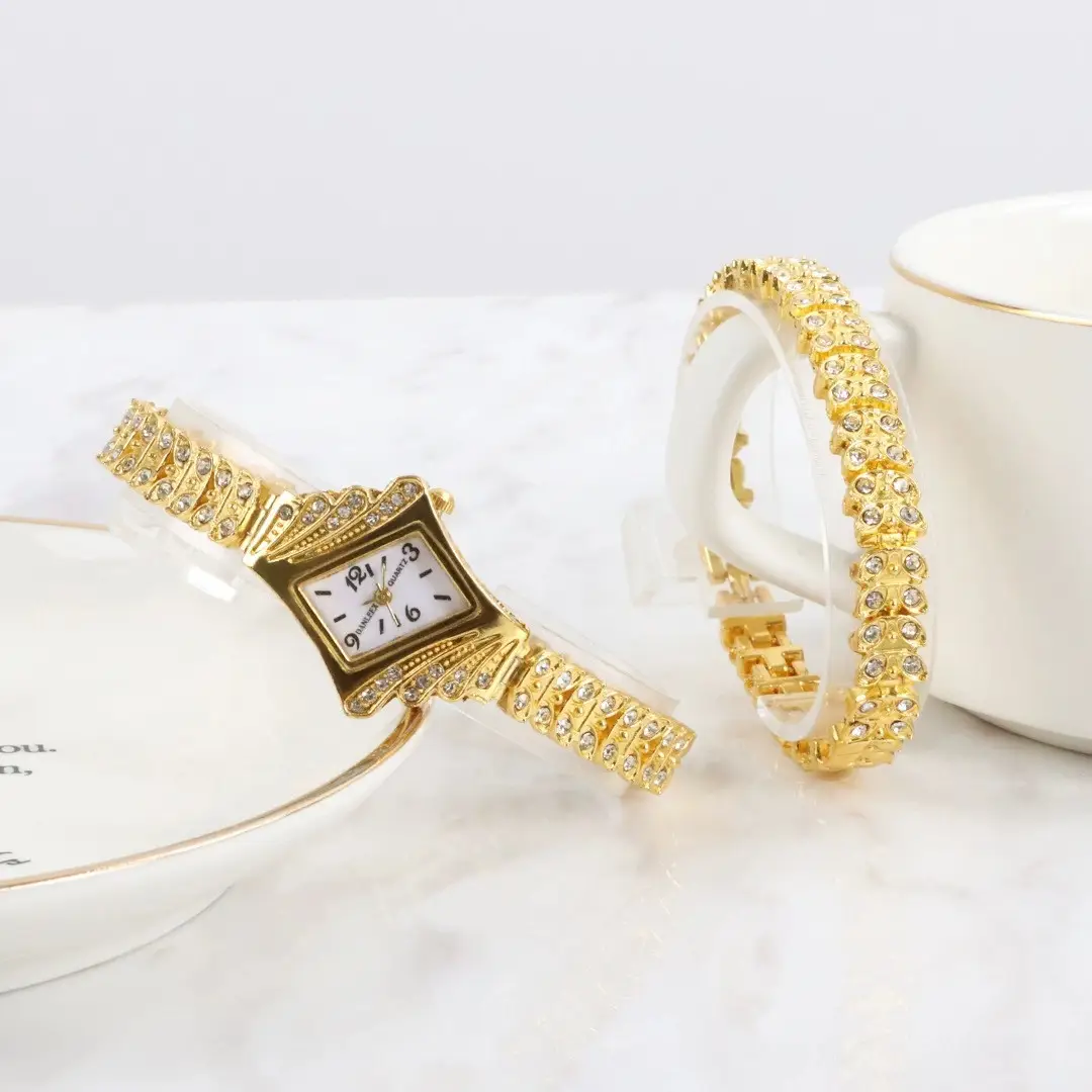 Korean Style Diamond Bracelet Watch Set for Women — feature 19