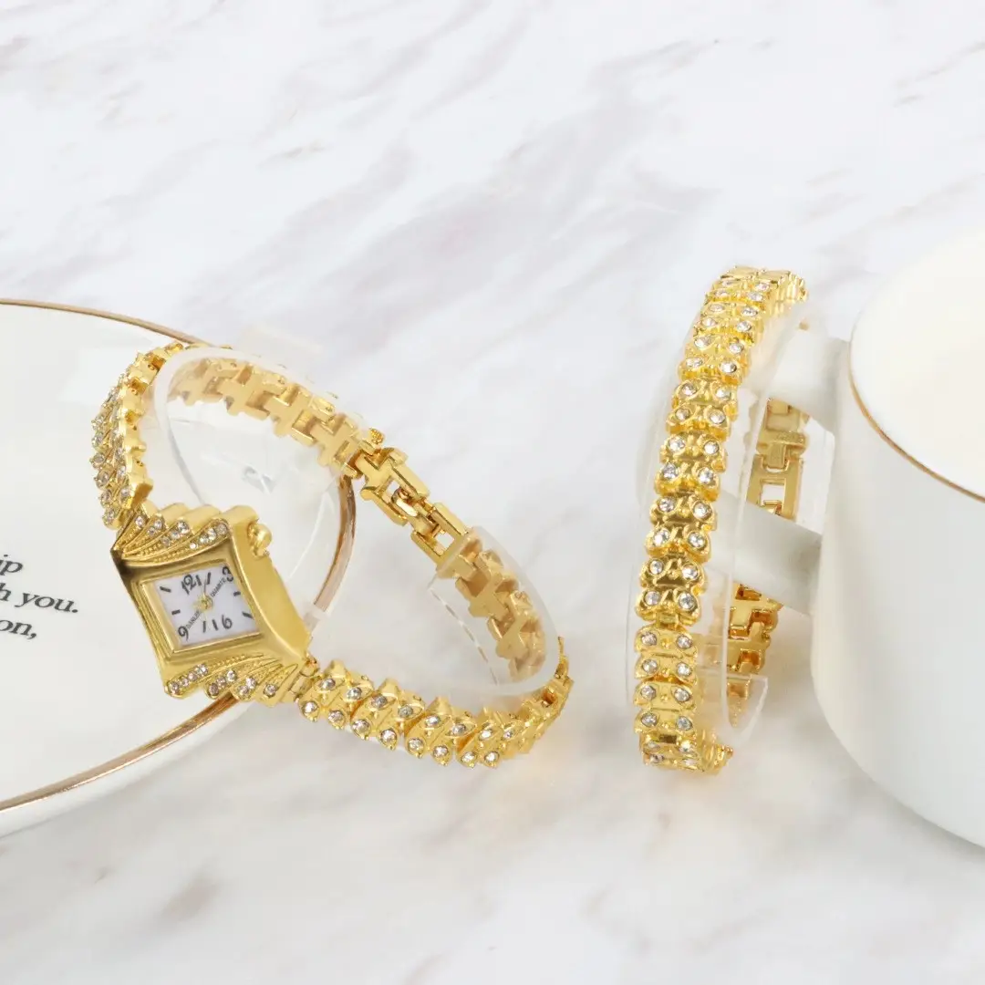 Korean Style Diamond Bracelet Watch Set for Women — feature 20