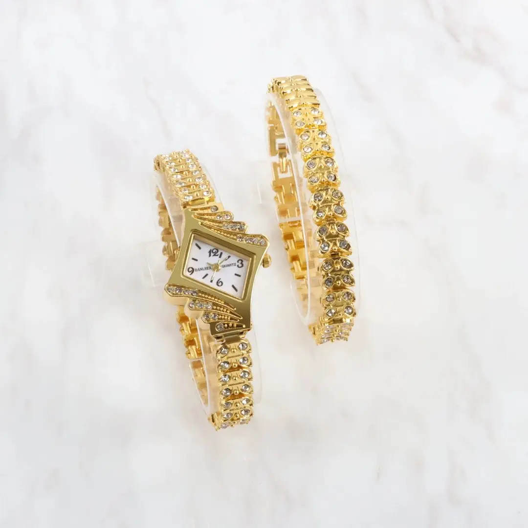 Korean Style Diamond Bracelet Watch Set for Women — feature 21