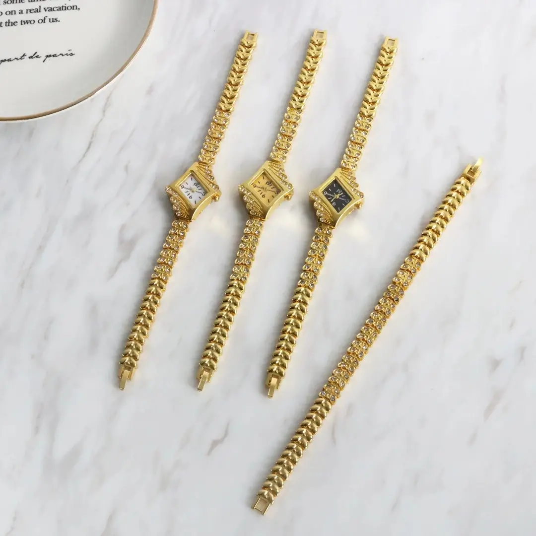 Korean Style Diamond Bracelet Watch Set for Women — feature 37