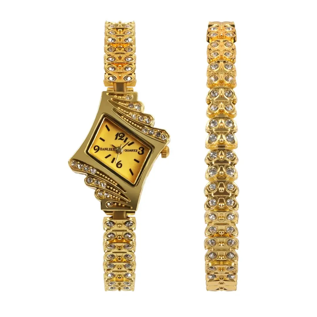 Korean Style Diamond Bracelet Watch Set for Women — feature 5
