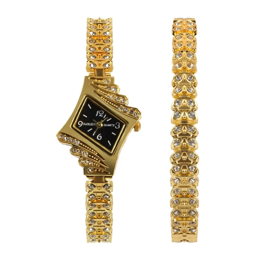 Korean Style Diamond Bracelet Watch Set for Women — feature 7