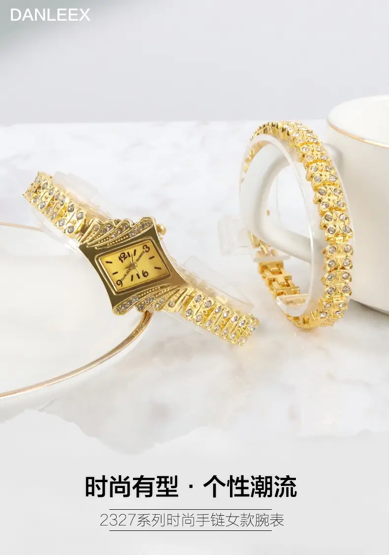 Korean Style Diamond Bracelet Watch Set for Women — feature 8