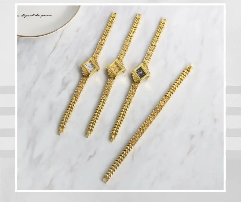 Korean Style Diamond Bracelet Watch Set for Women — feature 9