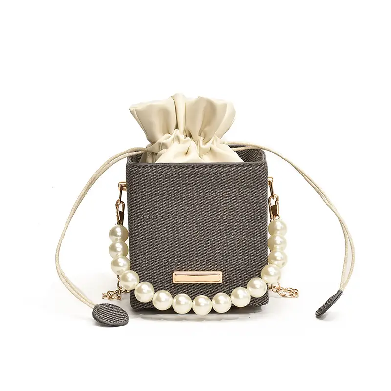 Women's Pearl Shoulder Crossbody Bag Cream 2024 - Image 9