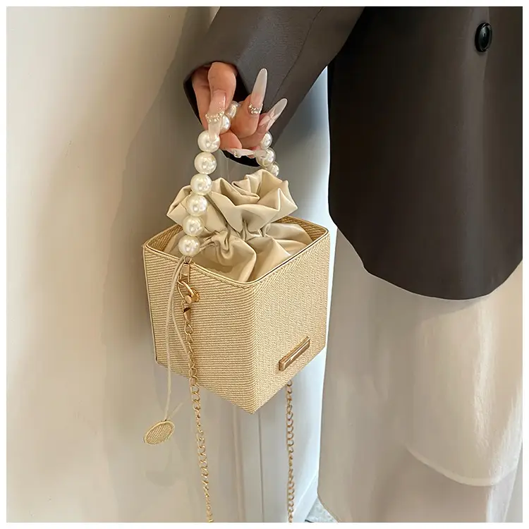 Women's Pearl Shoulder Crossbody Bag Cream 2024 — feature 14