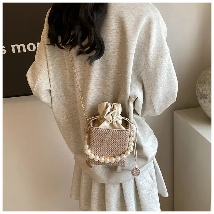 Women's Pearl Shoulder Crossbody Bag Cream 2024 — feature 23