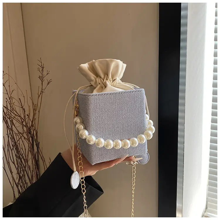 Women's Pearl Shoulder Crossbody Bag Cream 2024 — feature 24