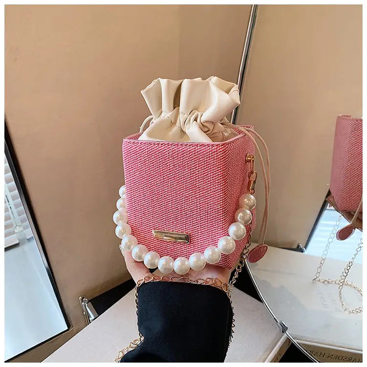 Women's Pearl Shoulder Crossbody Bag Cream 2024 — feature 38