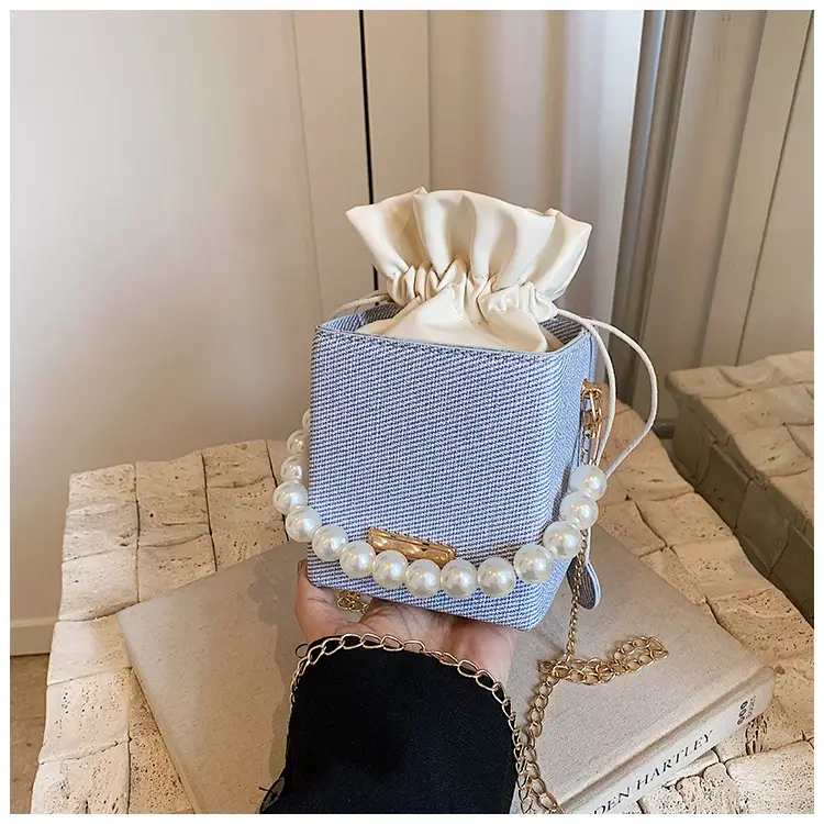 Women's Pearl Shoulder Crossbody Bag Cream 2024 — feature 39