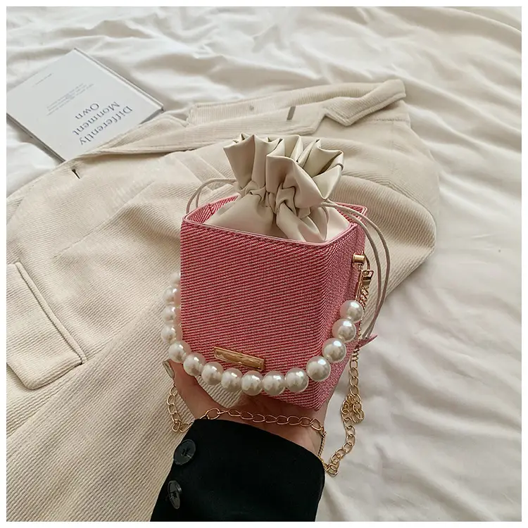 Women's Pearl Shoulder Crossbody Bag Cream 2024 — feature 43