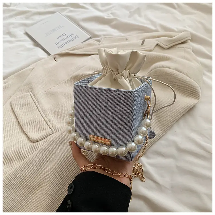 Women's Pearl Shoulder Crossbody Bag Cream 2024 — feature 45