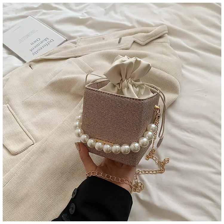Women's Pearl Shoulder Crossbody Bag Cream 2024 — feature 46