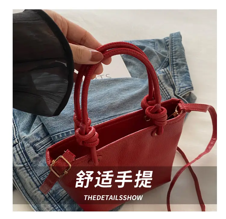 Women's One-Shoulder Crossbody Wedding Bag Brown with Cute Charm — feature 5