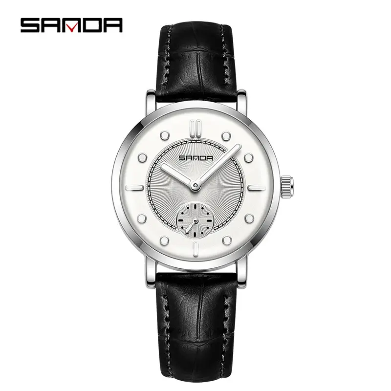 Sanda Women's Luminous Quartz Watch Brown Strap - Image 10