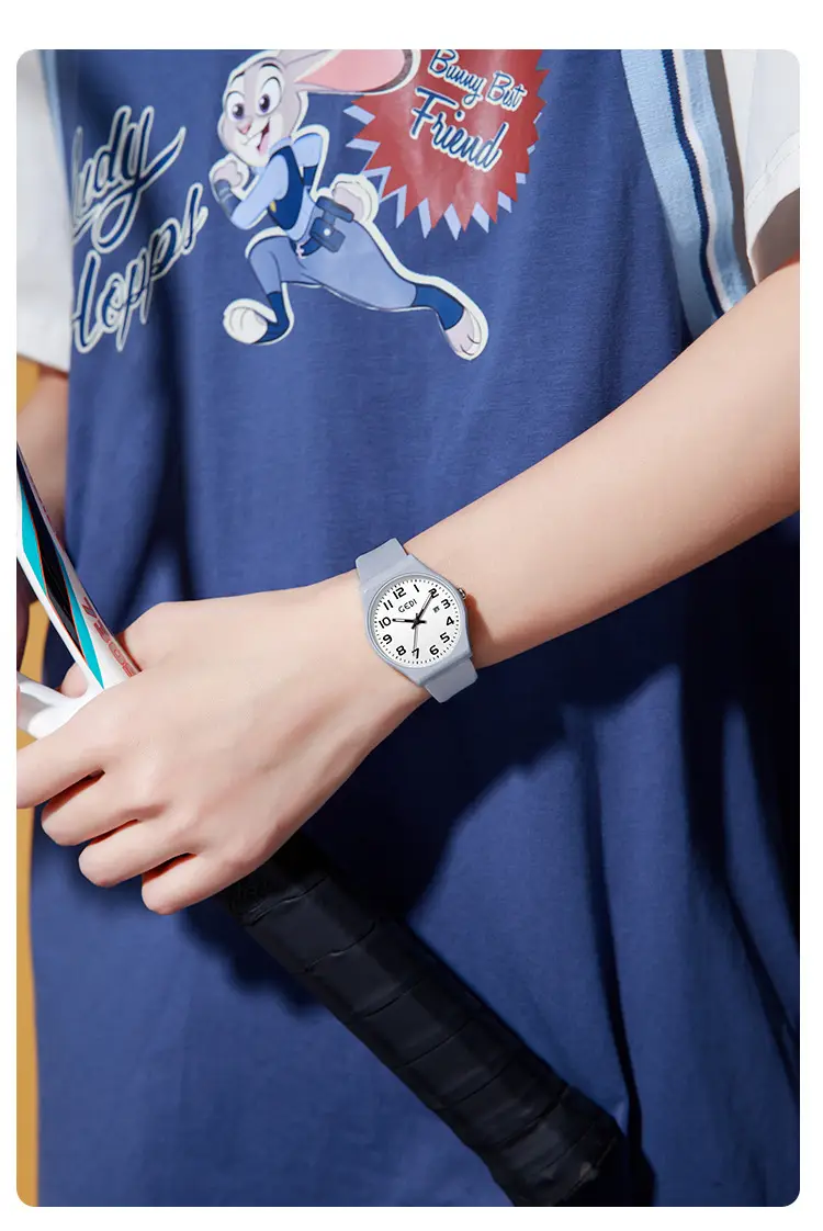 Candy Pink Silicone Calendar Watch for Girls — feature 10
