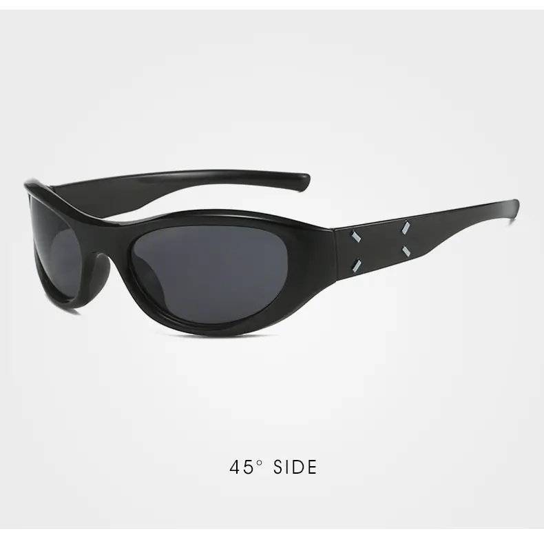Black Tech Sunglasses for Outdoor Riding & Surfing - Image 3