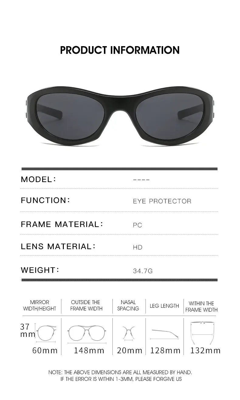 Black Tech Sunglasses for Outdoor Riding & Surfing — feature 10
