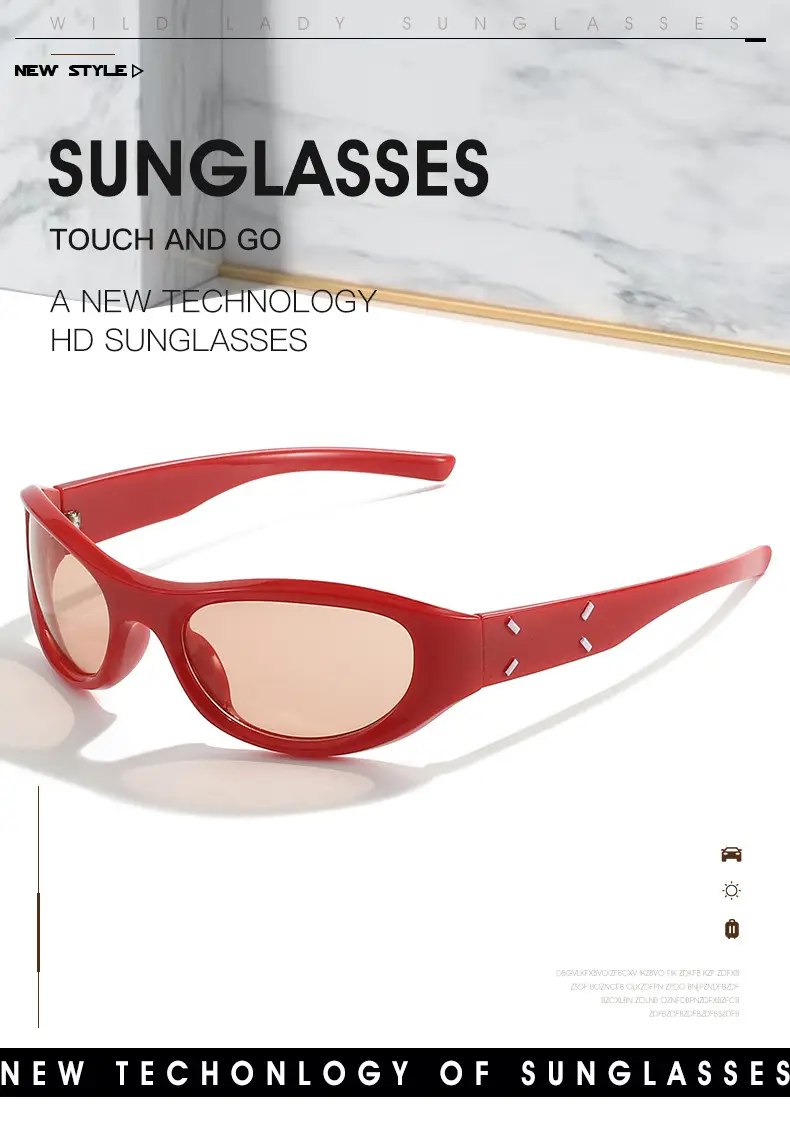 Black Tech Sunglasses for Outdoor Riding & Surfing — feature 3