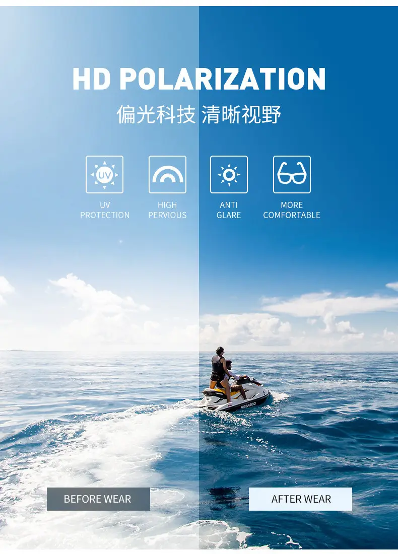 Black Tech Sunglasses for Outdoor Riding & Surfing — feature 8