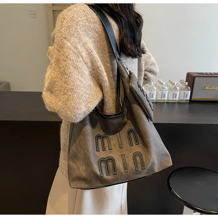 Women Denim Shoulder Bag Vintage Underarm Style Large Capacity — feature 22