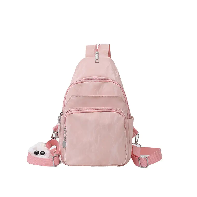 Light Blue Multi-Compartment Women's Shoulder Bag - Image 10
