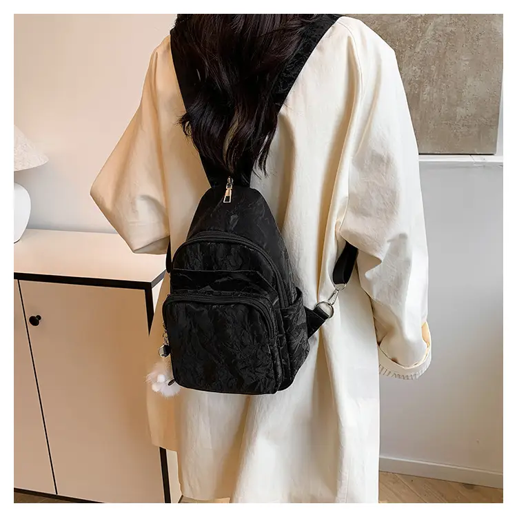 Light Blue Multi-Compartment Women's Shoulder Bag — feature 10