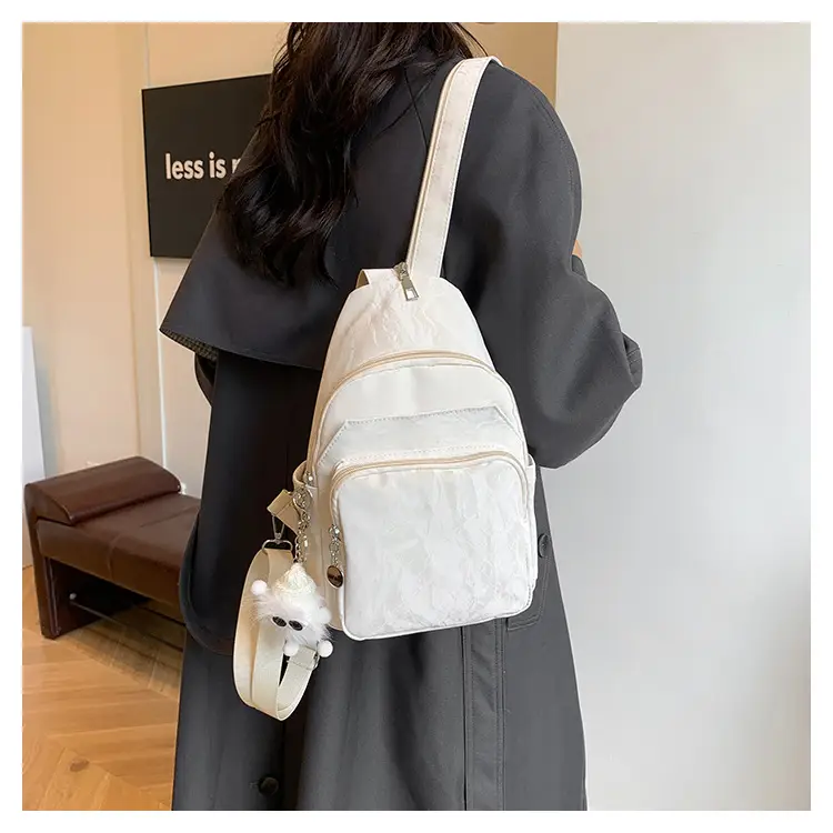Light Blue Multi-Compartment Women's Shoulder Bag — feature 14