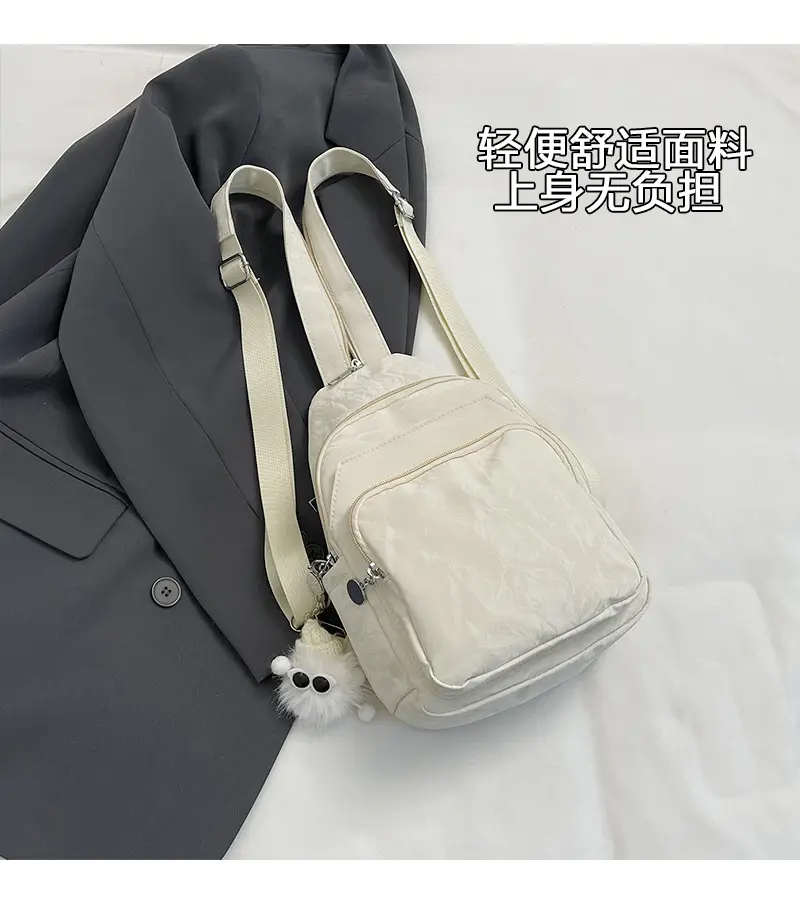 Light Blue Multi-Compartment Women's Shoulder Bag — feature 4
