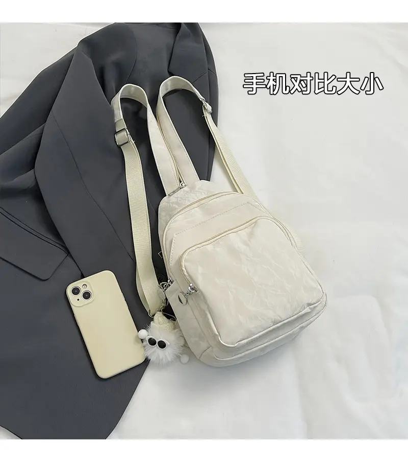 Light Blue Multi-Compartment Women's Shoulder Bag — feature 5