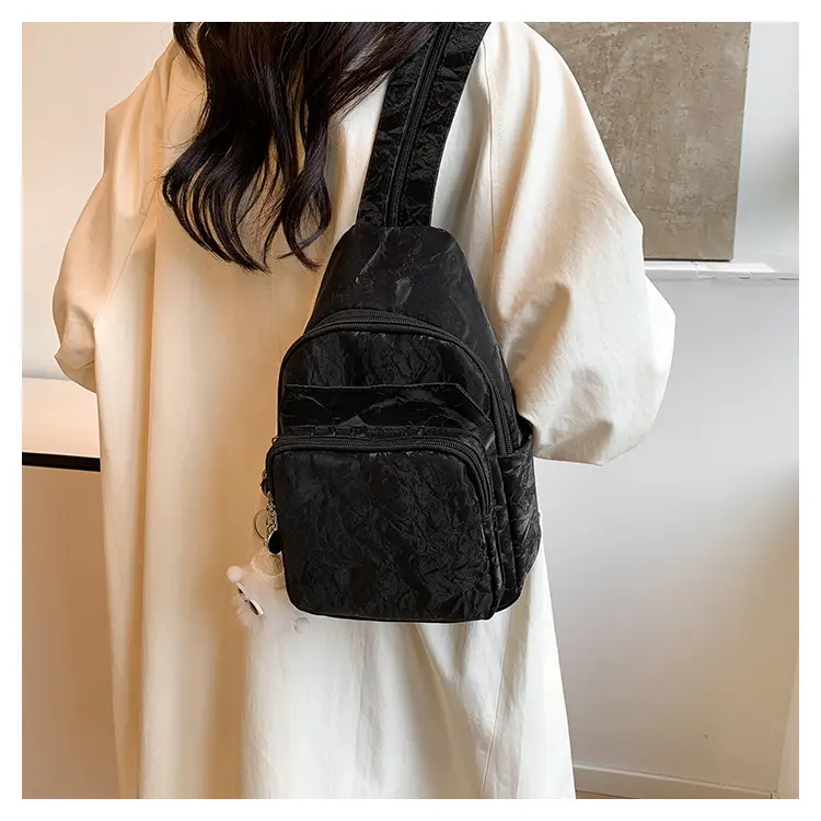 Light Blue Multi-Compartment Women's Shoulder Bag — feature 9