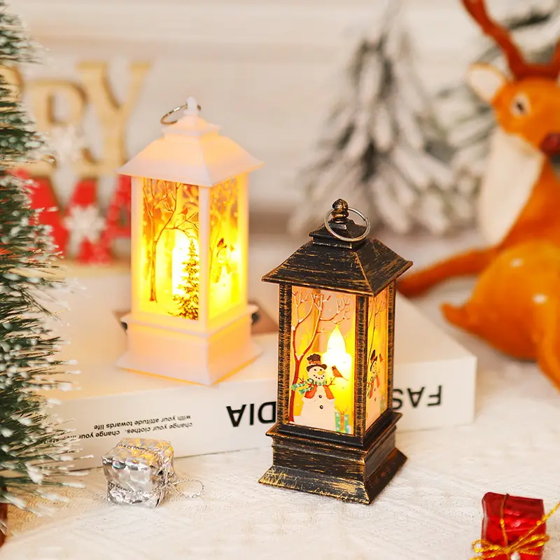 Red Christmas Wind Lamp Night Light for Elderly Decor — feature 9