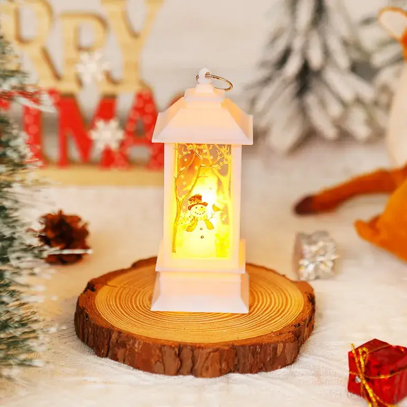 Red Christmas Wind Lamp Night Light for Elderly Decor - Image 2
