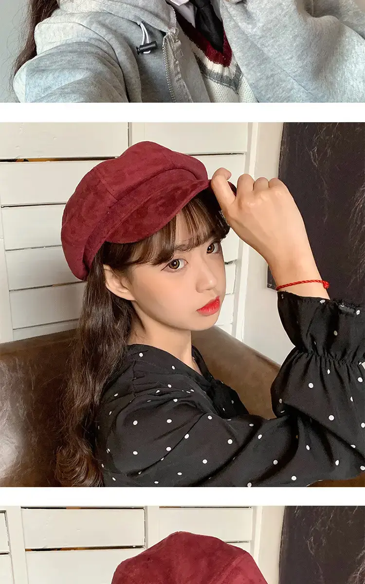 Suede Korean Style Women's Autumn Winter Hat — feature 11