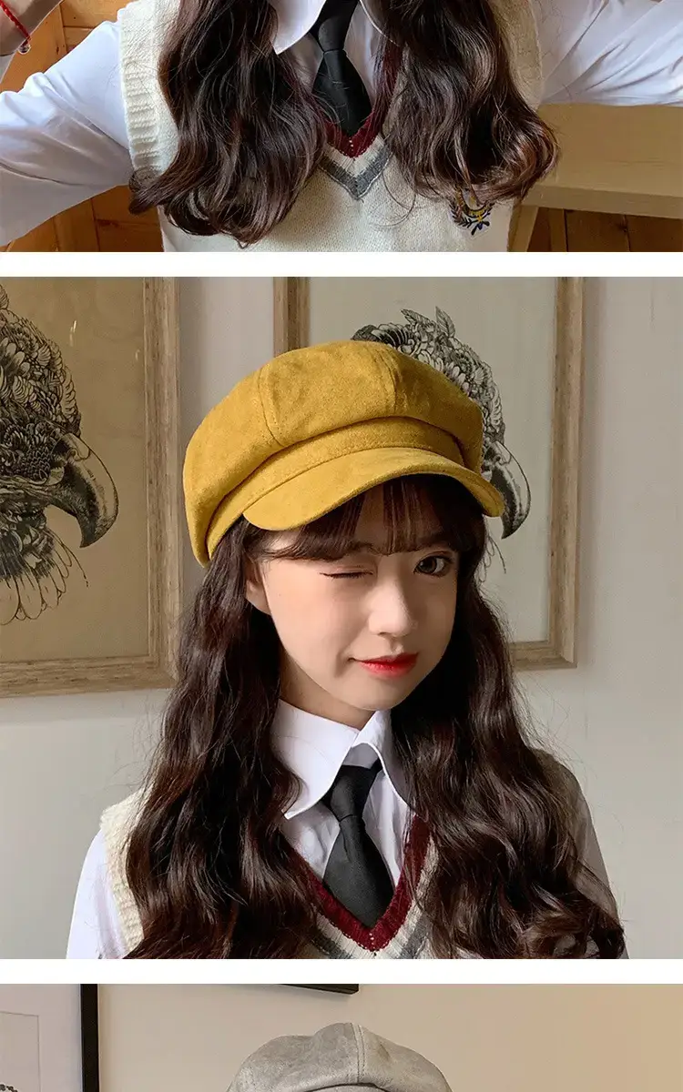Suede Korean Style Women's Autumn Winter Hat — feature 9