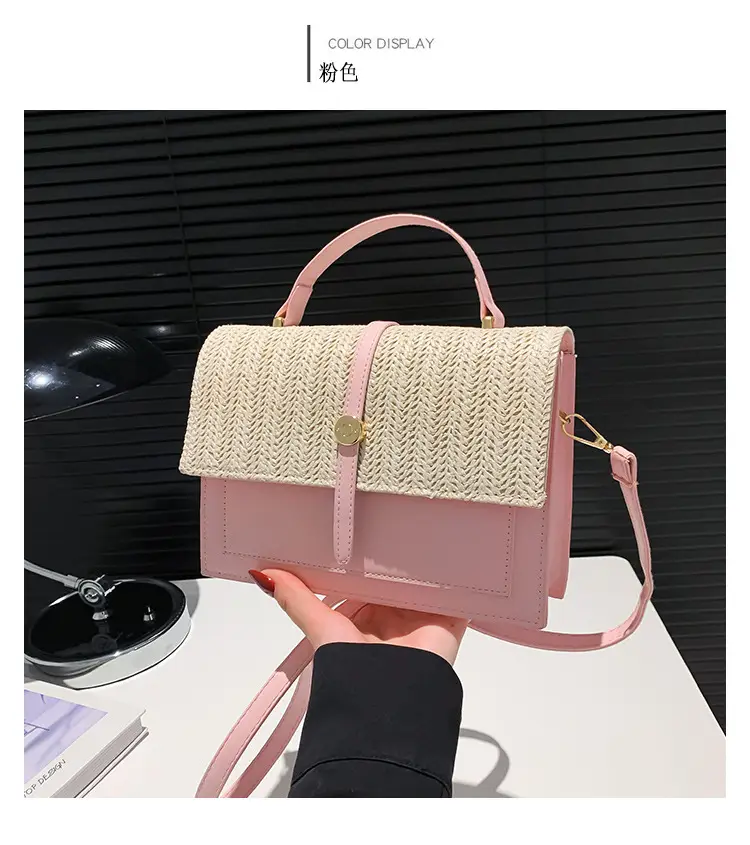 Women's Knitted Crossbody Bag Orange 2024 — feature 12
