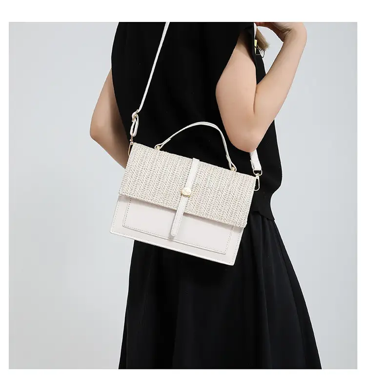 Women's Knitted Crossbody Bag Orange 2024 — feature 17