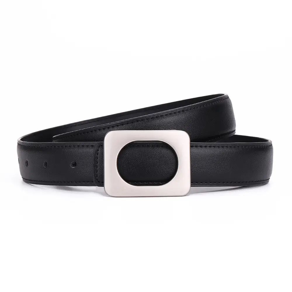 Women's Leather Belt Matte Brown 3.0cm