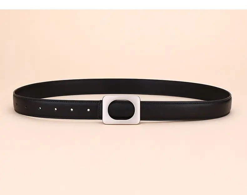 Women's Leather Belt Matte Brown 3.0cm — feature 14
